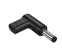 YROHGKPN Adaptador de carga USB C hembra USB C a conector de alimentación de 40 mm de longitud, adecuado para cámara de ordenador portátil hembra a macho