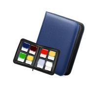 YROHGKPN Álbum de tarjetas con 4 compartimentos, funda para tarjetas coleccionables, 160 capacidades, piel sintética, carpeta de tarjetas para coleccionar y planificar cajas deportivas