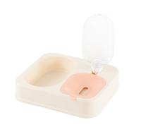 YROHGKPN Alimentación lenta para gatos con doble cuenco, base antideslizante, comedero para mascotas, dispensador de agua automático, alimento y herramientas de agua, cuencos para perros pequeños