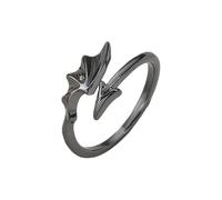 YROHGKPN Anillos góticos ajustables con alas de diablo - Joyería unisex para parejas de aleación duradera a juego Romance Regalo Alas de Ángel Joyería, como se describe