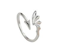 YROHGKPN Anillos góticos ajustables con alas de diablo - Joyería unisex para parejas de aleación duradera a juego Romance Regalo Alas de Ángel Joyería, como se describe