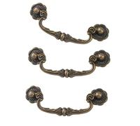 YROHGKPN Asas de bronce chinas tradicionales de 86 mm, forma ergonómica, agarre cómodo, adecuado para múltiples usos en habitaciones