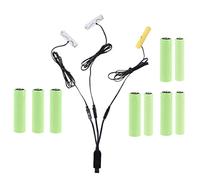 YROHGKPN Batería 3 en 1 USB a LR03 LR6 AA de repuesto de baterías de 1,5 V para luces, juguetes, decoración, lámpara LED, batería D