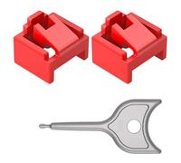 YROHGKPN Bloqueador de puertos de red ABS RJ45 con llave, cerradura de puerto RJ45 para oficina, dispositivos de TI, seguridad, gestión de cables, bloqueador de polvo, redes desmontables