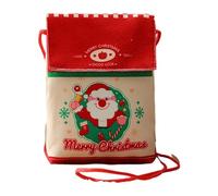 YROHGKPN Bolsa de golosinas de Navidad de alta calidad reutilizable cierre de cordón de poliéster para regalos y decoraciones embalaje de frutas seguro para regalos para niños, a