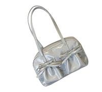 YROHGKPN Bolso de hombro contemporáneo estilo japonés, gran capacidad, bolso de antebrazo de PU, bolso de viaje, bolso de noche para uso diario, bolso de hombro japonés, azul