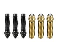 YROHGKPN Boquilla Hotend de impresora compatible con varios materiales, 0, 2 mm a 0,8 mm, construcción totalmente metálica, mejorada para la boquilla