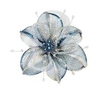 YROHGKPN Broche de flores de cristal apliques para manualidades para vaqueros, gorro, bufanda, cortina, ropa, accesorios, insignia para coser en alambre de cristal