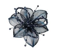 YROHGKPN Broche de flores de cristal apliques para manualidades para vaqueros, gorro, bufanda, cortina, ropa, accesorios, insignia para coser en alambre de cristal