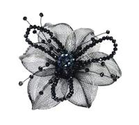 YROHGKPN Broche de flores de cristal apliques para manualidades para vaqueros, gorro, bufanda, cortina, ropa, accesorios, insignia para coser en alambre de cristal