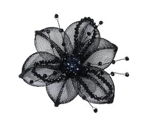 YROHGKPN Broche de flores de cristal apliques para manualidades para vaqueros, gorro, bufanda, cortina, ropa, accesorios, insignia para coser en alambre de cristal
