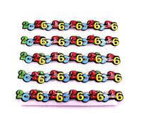 YROHGKPN Broche de plástico intermitente para conciertos y noctilucente, con números LED, fácil de llevar, accesorios de fiesta, impermeable LED