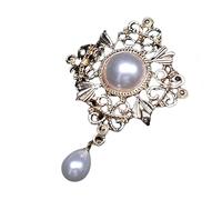 YROHGKPN Broche para decoración de costura, kit de colgante de diamante, cierre plano, manualidades, accesorios de ropa, broche de aleación, accesorios de pin