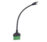 YROHGKPN Cable adaptador de bloque de terminales de tornillo RJ45 a 8 pines para una fácil extensión de línea de red y transferencia de señales macho a hembra