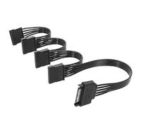 YROHGKPN Cable alargador de 18 AWG de 15 pines a 1 2 3 4 5 divisor para ordenador de juegos, discos duros, fuente de alimentación