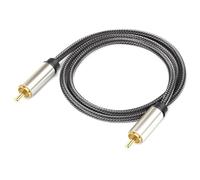 YROHGKPN Cable coaxial digital chapado en oro de 24 quilates, conectores S/PDIF macho a macho para cine en casa, HDTV, subwoofer, cable digital SPDIF
