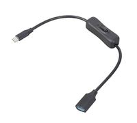 YROHGKPN Cable convertidor USB C a USB 3.0 hembra con interruptores de palanca para tabletas, cámaras, carga rápida, cable OTG de 5 V/3 A con interruptores de alimentación
