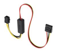 YROHGKPN Cable de alimentación de 6 pines a 4 pines para discos duros de 12 V a 5 V Step Down voltajes Cable regulador de repuesto para reparación de computadoras esenciales