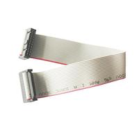 YROHGKPN Cable de depuración JTAG, cable de datos de cinta plana gris de 20 pines con conectores para programación de microcontroladores AVR, conectores de programación