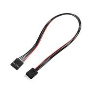 YROHGKPN Cable de puente flexible de 4 pines, 2 54 mm a 2 0 mm, para placas de conexión, alambre de puente, materiales de PVC resistentes a altas temperaturas, 11 81 pulgadas hembra