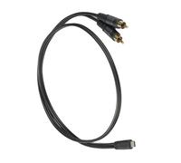 YROHGKPN Cable de sonido USB/USB C a 2RCA tipo C a macho Y 2RCA divisor para teléfono, amplificadores de cine en casa, altavoces, accesorios