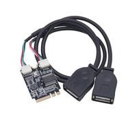 YROHGKPN Cable USB WiFi E a USB 2.0 doble, USB, amplia compatibilidad para accesorios de ordenador, PCIe a adaptador