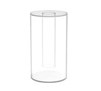 YROHGKPN Caja transparente para la diadema, organizador de exhibición de fácil limpieza, textura acrílica, almacenamiento para el hogar o espacios profesionales, almacenamiento multifuncional de banda