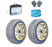 YROHGKPN Calcetines de nieve para neumáticos de coche, alternativa para cadena, accesorios de coche, calcetines de neumáticos con alta tracción para el sector automotriz, accesorios para neumáticos de