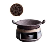 YROHGKPN Calentador de té de cerámica multifunción para estufa, difusor de aceites esenciales, base de soporte para tetera para relajación, meditaciones, tés, dispositivo de calefacción