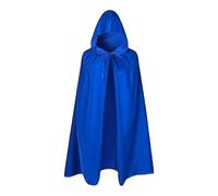 YROHGKPN Capa de terciopelo para fiestas, conciertos de Navidad, iglesia, lavable a máquina, reutilizable, ropa festiva, capa de terciopelo, azul real, Shoulder to skirt 13