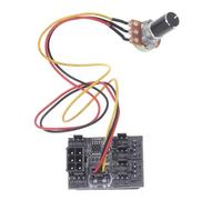 YROHGKPN Carcasa de 8 puertos con soporte y fuente de alimentación estable de 6 pines, divisor de 8 vías, regulador de velocidad de 12 V CC, control del ventilador