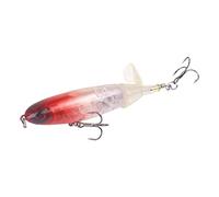 YROHGKPN Cebo marino artificial de 5.5 pulgadas, ojos 3D, popper duro, pesca dura con anzuelo y para agua salada, cebo de agua dulce, swimbaits, cebo de pesca de agua salada