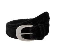 YROHGKPN Cintura flexible y aterciopelada suave con clip de aleación, color negro tradicional para mujer, trajes elegantes expertos para mujer, 112 cm, Talla única