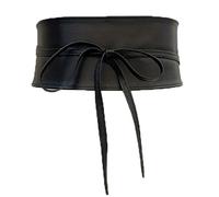 YROHGKPN Cinturón ancho para mujer, estilo vintage, elegante, corsé ancho bajo el pecho, cuerda decorativa, piel sintética con lazo, cuerda, bajo el pecho, con tirantes, estilo medieval, steampunk