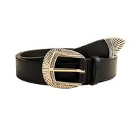 YROHGKPN Cinturón de mujer de estilo occidental, cintura ajustable, piel sintética, para uso casual y activo, piel sintética, 19619 negro, Talla única