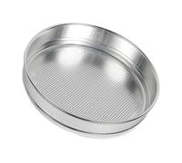 YROHGKPN Colador de harina, aluminio metálico, resistente a la corrosión, bordes lisos, colador de cocina, herramienta de cocción eficiente para cocinar en casa, colador de harina de cocina
