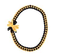 YROHGKPN Collar de cinta lateral, trenza intrincada, cuerda de honor, guirnaldas de cinta hechas a mano, collar de tejido delicado, collar de una sola capa, m, como se describe, como se describe
