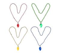YROHGKPN Collar de perlas de plástico, decoración navideña, lámparas colgantes azules, cadena colgante LED, decoraciones para ocasiones festivas interiores y exteriores, Navidad, colgante de bombillas