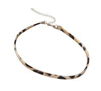 YROHGKPN Collar de poliéster que destaca el Plan Margay Asa de metal segura para trajes modernos. Collar de moda de aleación de poliéster, m, como se describe, como se describe