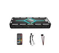 YROHGKPN Concentradores de gestión de ventiladores completos con 12 ARGB y 10 puertos, controles remotos, ABS para mayor durabilidad