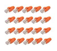 YROHGKPN Conector de módulo RJ45 Cat7 chapado en oro de 50 μ con blindaje de metal para una transmisión de datos segura y estable. Cable de alimentación Crimpado