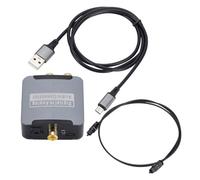 YROHGKPN Conversor de sonido digital de fibra óptica, sonido SPDIF, salida digital a analógica para cine en casa
