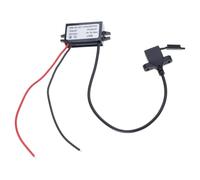 YROHGKPN Convertidor reductor USB de 12 V a 5 V, doble puerto USB A, amplio rango de voltajes, adaptador ABS para dispositivos electrónicos a módulos reductores
