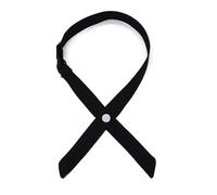 YROHGKPN Corbata cruzada para uniformes de niña de secundaria superior, accesorios clásicos, pajarita ajustable, corbata cruzada, corbatas continentales, Black Edge, Talla única