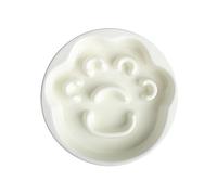 YROHGKPN Cuenco antichocking para mascotas, plato de comida para cachorros, cerámica MessFree golosinas, comida seca, alimentación, beber, alimentación lenta del gato