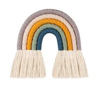 YROHGKPN Decoración de arco iris de estilo nórdico para habitación de bebé, adorno colgante de pared, accesorios para niños, accesorios para fotos, regalo de macramé