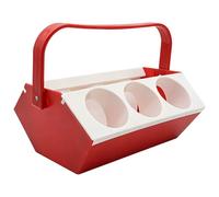 YROHGKPN Depósito de líquido versátil para 6 botellas con zona de almacenamiento de hielo y configuración de mango ergonómico. Caja de cerveza de polipropileno permanente