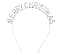 YROHGKPN Diadema brillante de Año Nuevo con purpurina dorada y números para la cabeza para Año Nuevo, cuenta regresiva y fiestas navideñas, gorro de fiesta