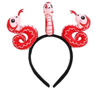 YROHGKPN Diadema de serpientes para fiestas de Año Nuevo Chino, diadema ajustable en 3D para adultos y niños de todas las edades, diadema para fiestas