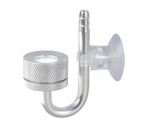 YROHGKPN Difusor de CO2 de aleación de aluminio para acuarios con ventosa para mejorar la resolución de burbujas en acuarios